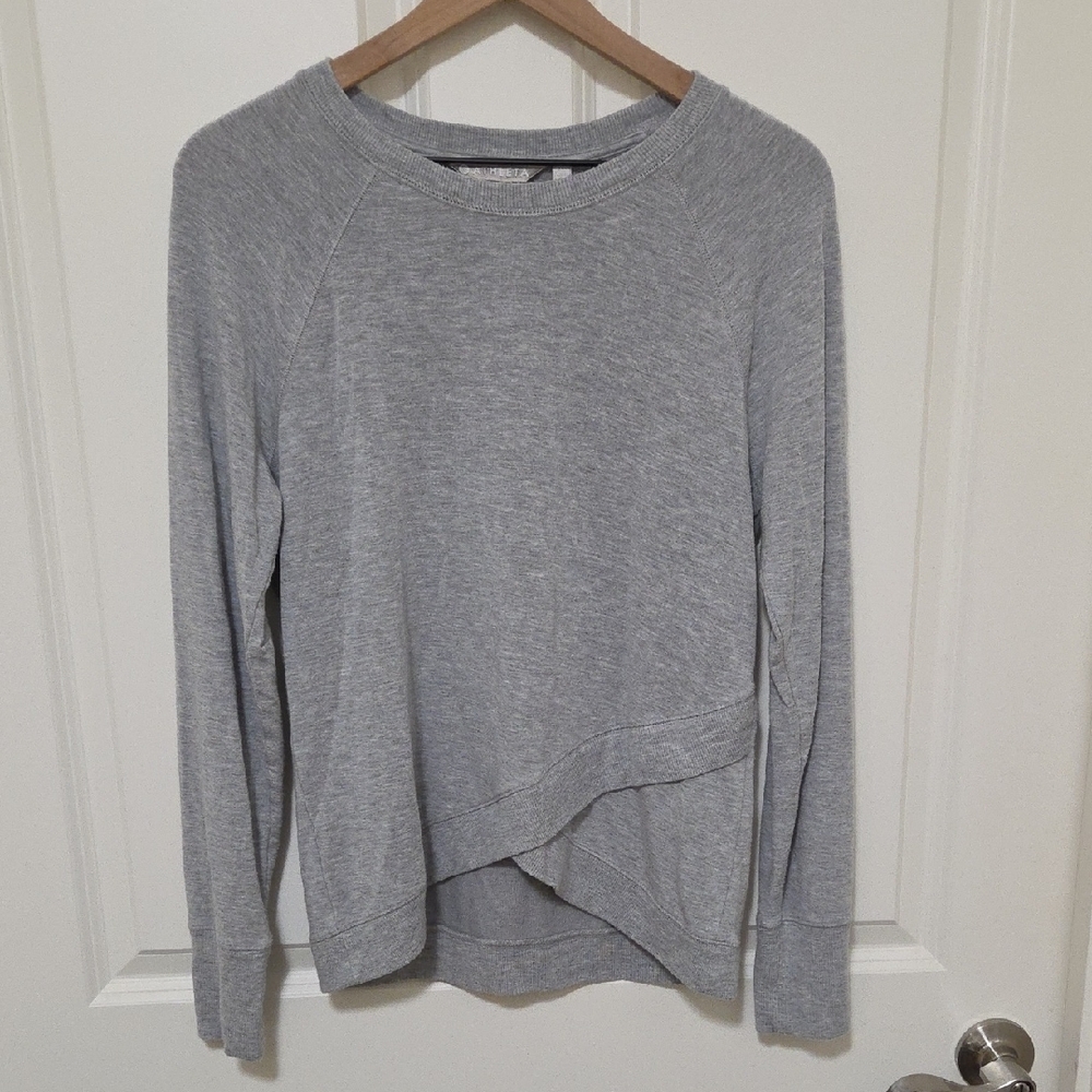 Athleta Light Gray Women's Crew Pullover